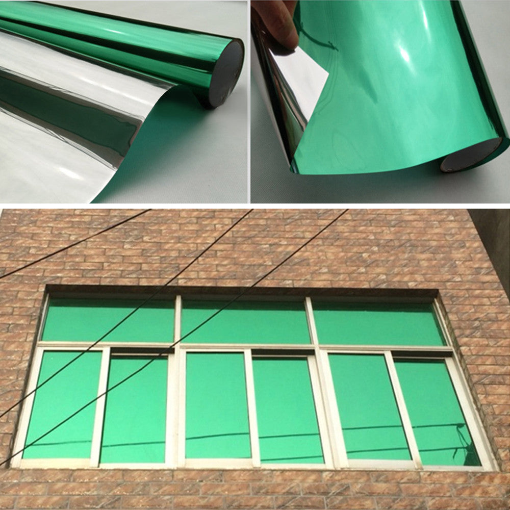 One Way Mirror Home Glass Privacy Film Solar Reflective Window Tint Roll 196inch