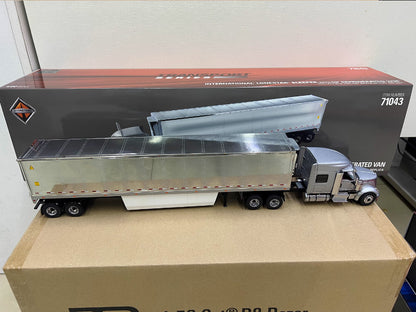 1:50 INTERNATIONAL LONE STAR Tractor Refrigerated Container Truck Diecast Model