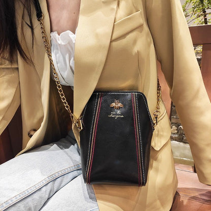 Women Shoulder Bag Genuine Leather Crossbody Bag Black Red Leather Tote Handbag