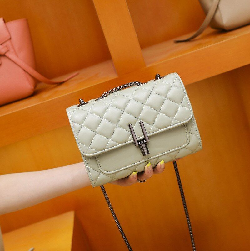 Luxury Bag Leather Chain Crossbody Bag Handbags Shoulder Bag Purse Flap Hasp 1PC