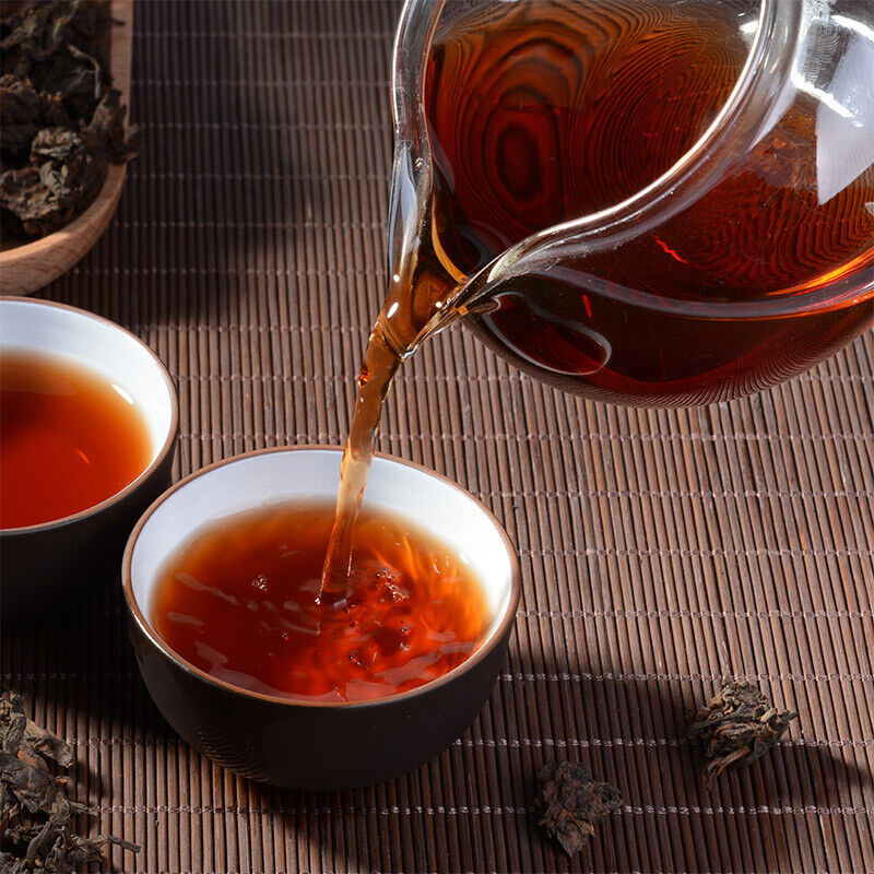 Yunnan Puerh Tea Ripe Tea Bulk Tuo Tea Menghai Old Tea Head Gold Buds 500g