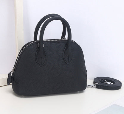 Women's Mini Bag Genuine Leather Shell-Shaped Handbag Luxury Bag Crossbody Purse