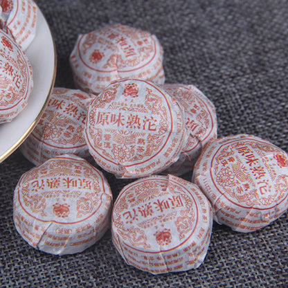 500g Yunnan Menghai Pu-erh Tea Ripe Tea Mini Small Tuo Original Mellow Tea