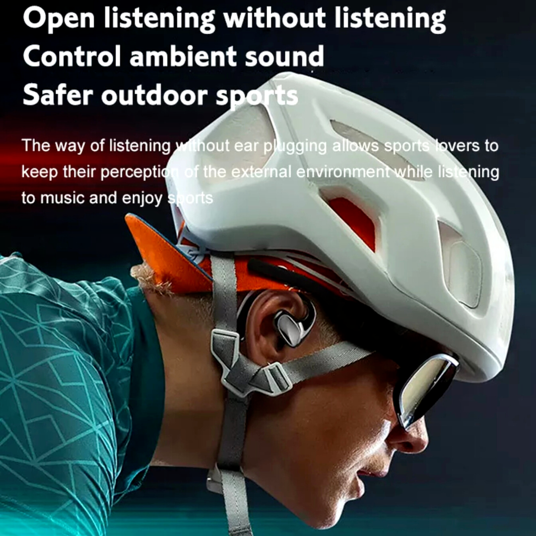 Bone Conduction Headphones Bluetooth 5.2 Wireless Open-Ear Earbuds Sport Headset