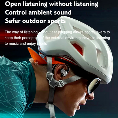 Bone Conduction Headphones Bluetooth 5.2 Wireless Open-Ear Earbuds Sport Headset