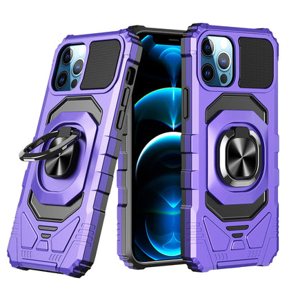 For iPhone 17 Pro Max/16/15 with 360° Rotation Kickstand Phone Case