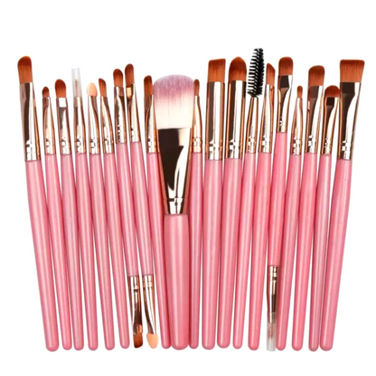 Set de Brochas y Pinceles para Maquillaje Profesional Set de 20 Piezas Kit US