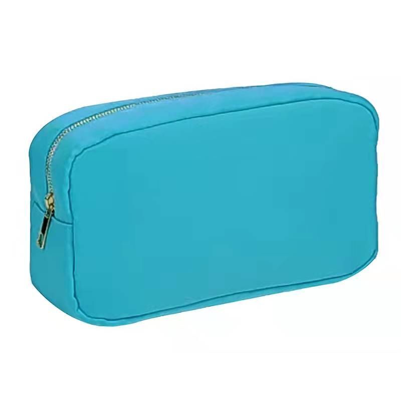 Mini Embroidery Patch Toiletry Pouch Waterproof Storage Nylon Travel Makeup Bag