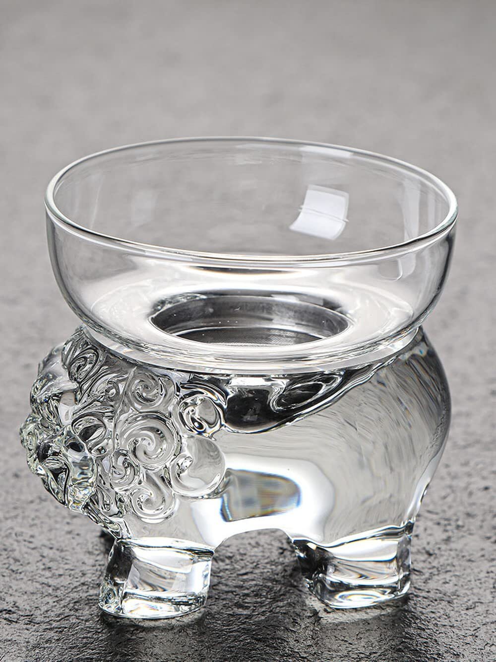 8.8cm Glass Filter Tea Leaking Pixiu Tea Strainer Kung Fu Tea Set Accessories