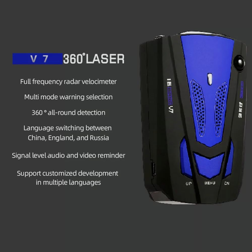 360 Degree Car 16 Band V7 GPS Speed Safety Radar Detector Voice Alert Laser Lot