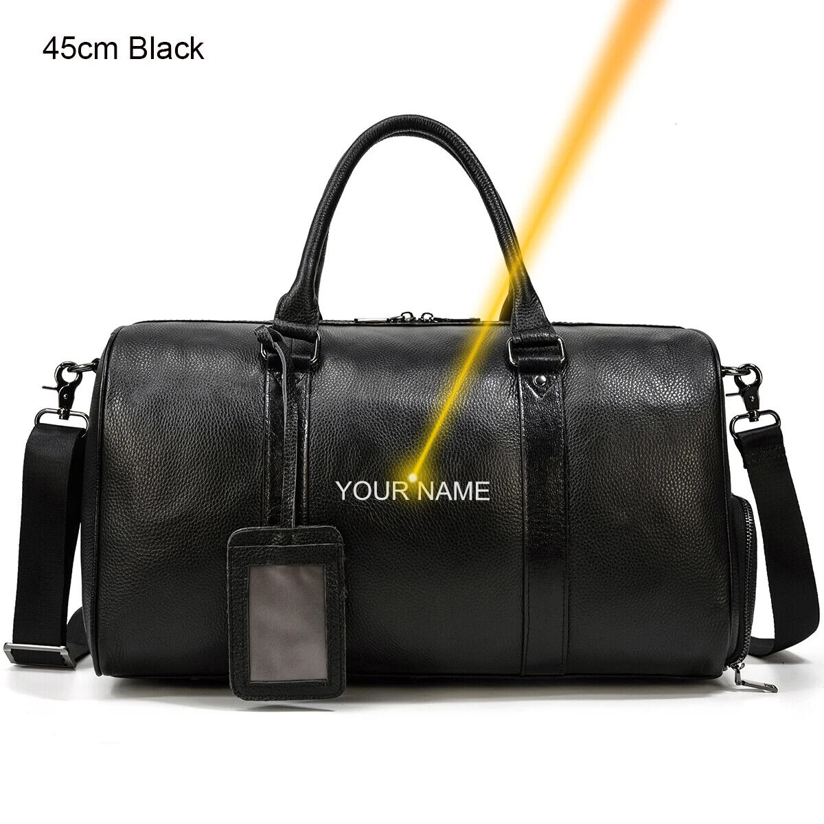 Men Women Travel Bag Cow Leather Carry On Luggage Bag Travel Shoulder Bag