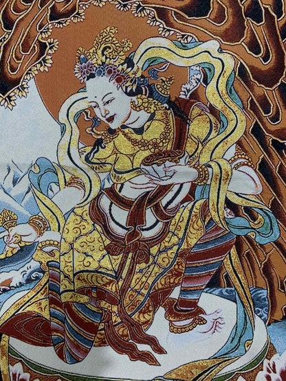 36" Tibet Tibetan Cloth Silk Buddhism Vajravarahi Buddha Tangka Thangka Mural