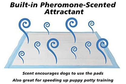100 Count Ultra Absorbent - Leak-Proof Pee Pads for Dogs Rabbits and Cats