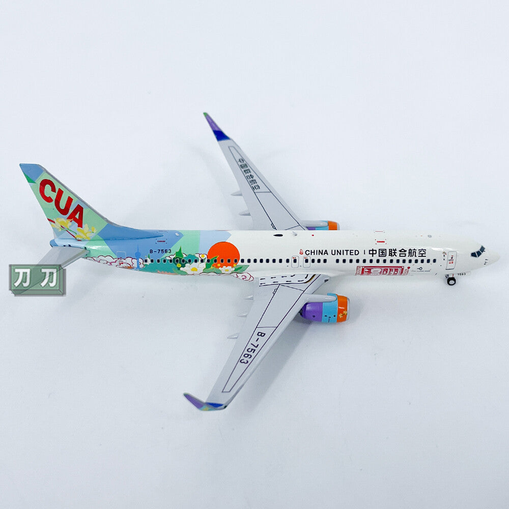 1:400 NG Models CHINA UNITED B737-800 Passenger Airplane Diecast Aircraft Model