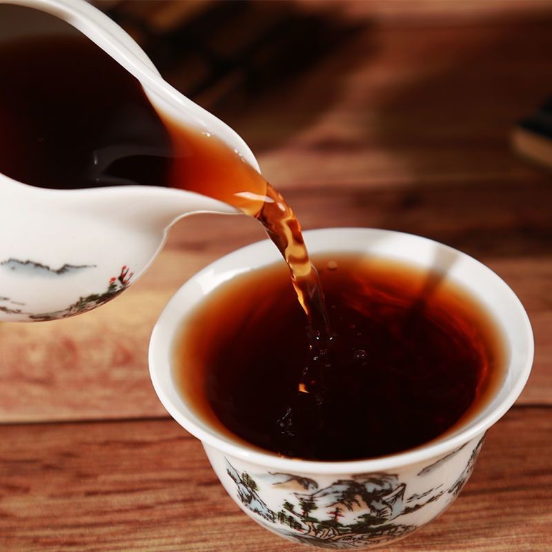 Liubao Tea Wuzhou Top Dark tea Ripe Tea Red Bean Aroma Natural Herbal for Health