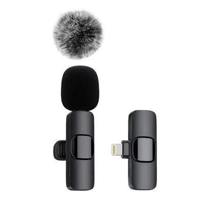 Wireless Lavalier Microphone Audio Video Recording Mini Mic