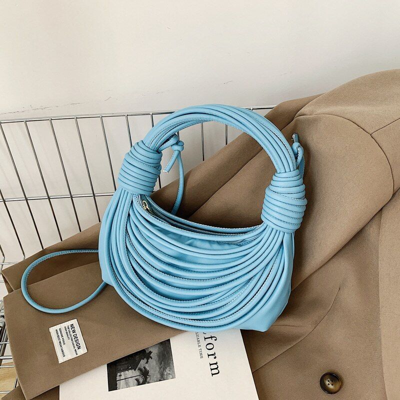 Creative Bag Fashion Wire Bundle Knitting Knot Single Shoulder Purse 22*13*5 CM
