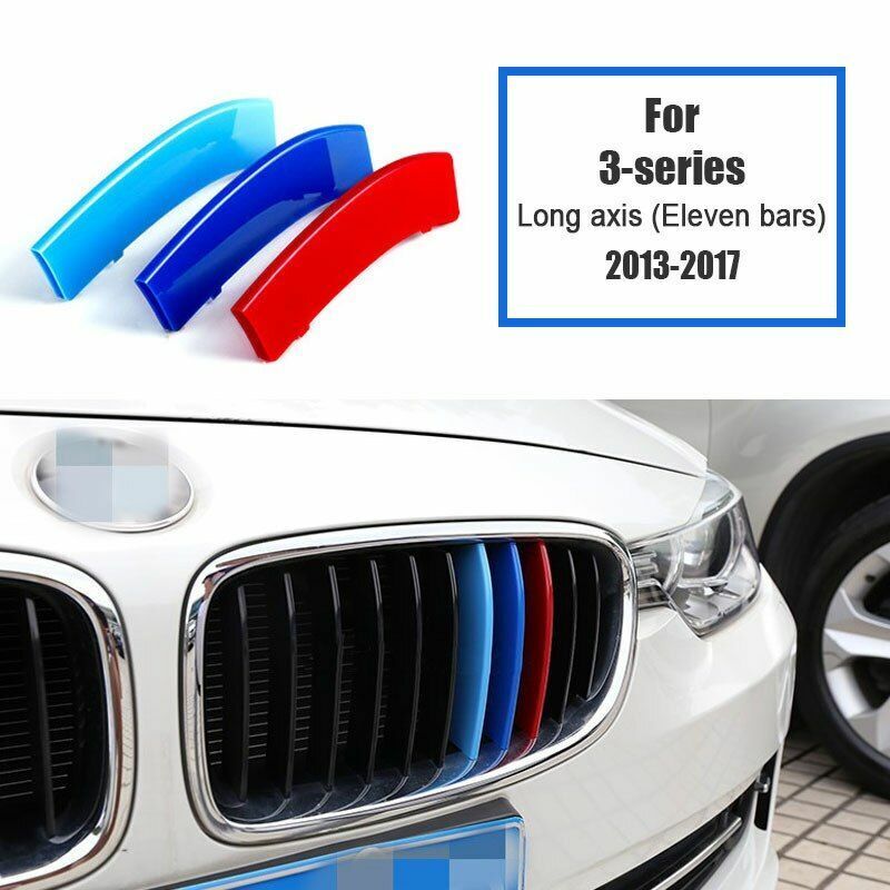 Front Grill Decorative Trim Covers For BMW F10 F30 BMW 3 5 Series M Performance