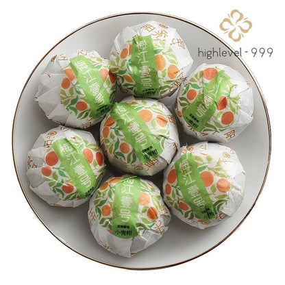 500g Small Green Mandarin Orange Meijiang No.1 Aged Pu'er Chenpi Ripe Tea