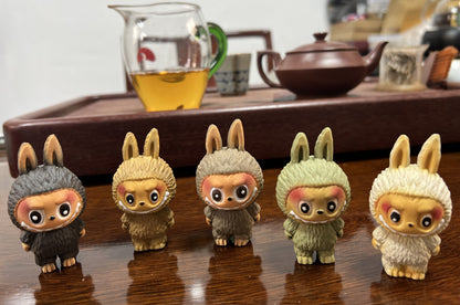 5PCS of set chinese Yixing Handmade Zisha Clay LaBuBu Tea pet tea accessories