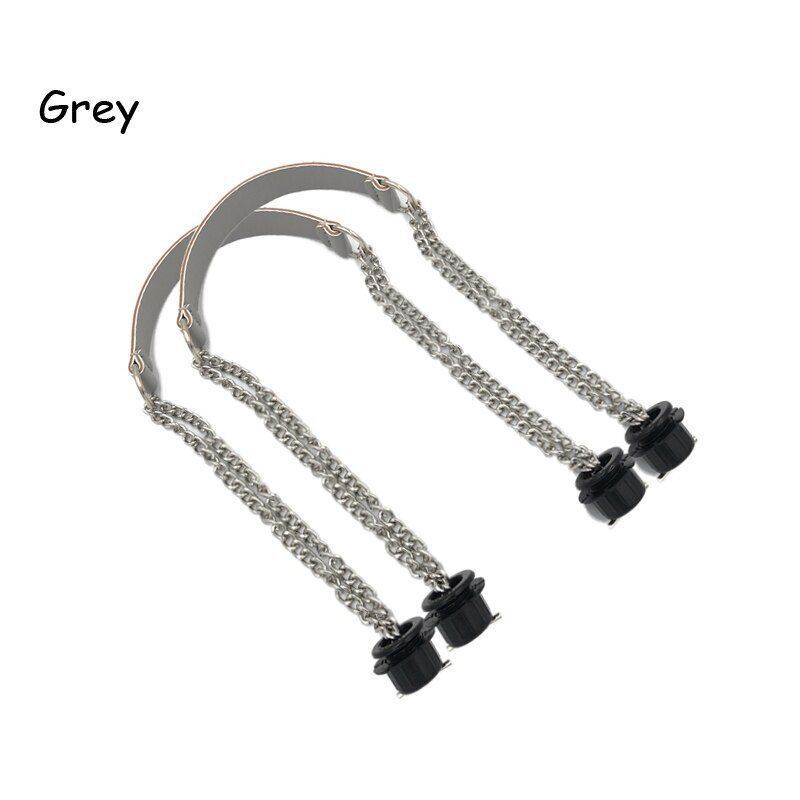 Synthetic Leather Chain Handle Silver Aluminum Handle Bag Handbag Accessories