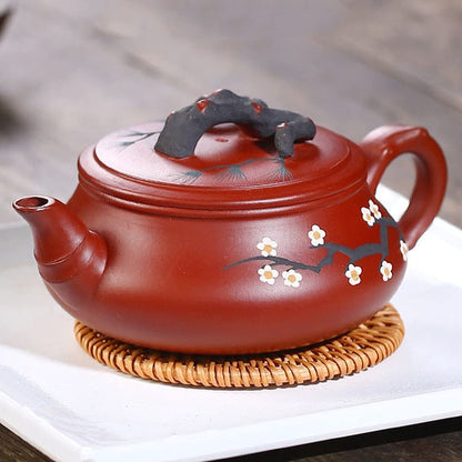 280ml Yixing Purple Clay Pot Dahongpao Plum Bossom Teapot Kung Fu Tea Set