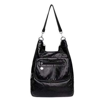 Soft Synthetic Leather Large Backpack Anti-thief Shoulder Bags White Travel 1 Pc