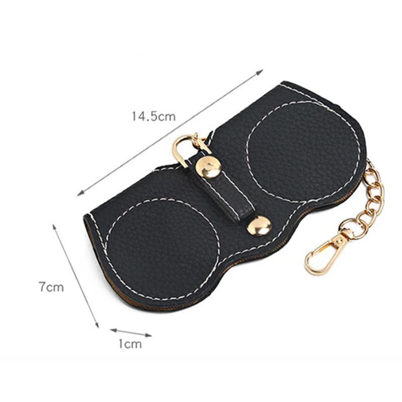 Vintage Glasses Case Luxury Eyewear Accessories Sunglasses Holder Bag 14.5*1*7CM
