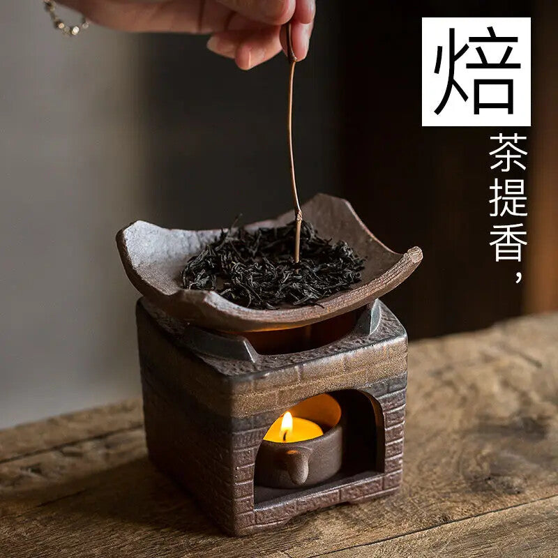 Ceramic Roasted Tea Warmer Stove Household Alcohol Stoneware Tea Fire Stoves