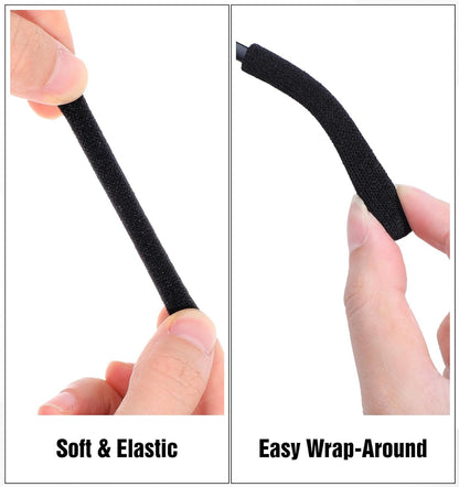 Glasses Arm Cushion, 4 Pairs Anti-Slip Elastic Ear Pads for Glasses, Eyeglass Te
