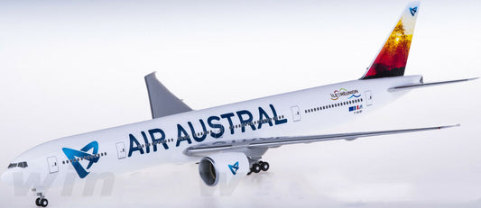 1:200 37CM Hogan AIR AUSTRAL BOEING 777-300ER Passenger Plane ABS Plastic Model