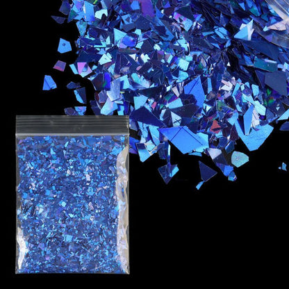 Nail Art Decor 10g Holographic Irregular Sequins Glitter Sparkly Colorful Flakes