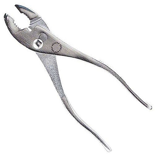 GreatNeck PL6C 6" Slip Joint Pliers w\ Flush Rivet, Milled Jaws & Knurled grips