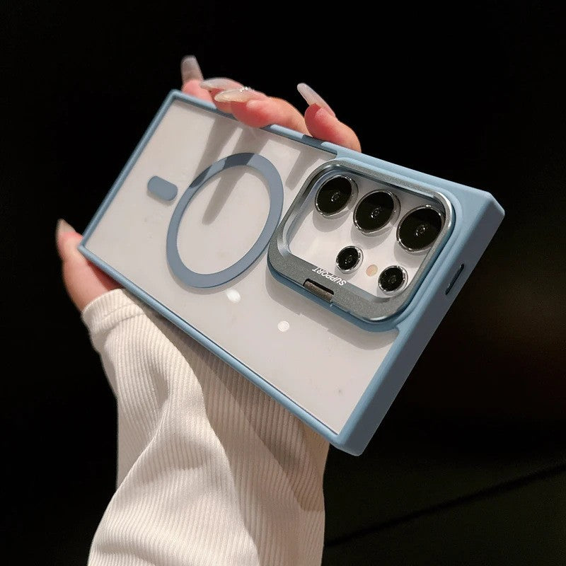 For Samsung Galaxy S25 Ultra S24 S23 S22 Kickstand Mag Safe Case+Lens Protector