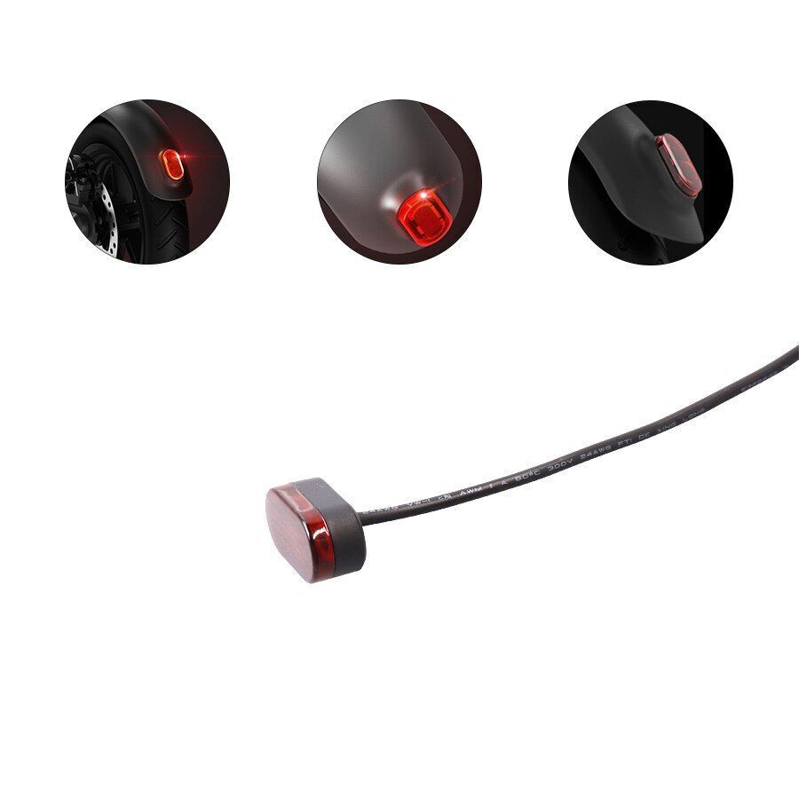Brake Light Electric Scooter Rear Taillight Lamp LED Stoplight Battery Cable 1PC