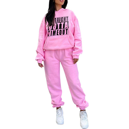 Suit Winter Spring Tracksuit Women 2 Pieces Set Sports Sweatshirts Sweatpants