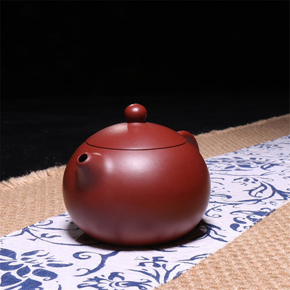 Authentic Yixing Zisha Tea Pot Dahongpao Clay Xishi Teapot & Ball Filtration Set