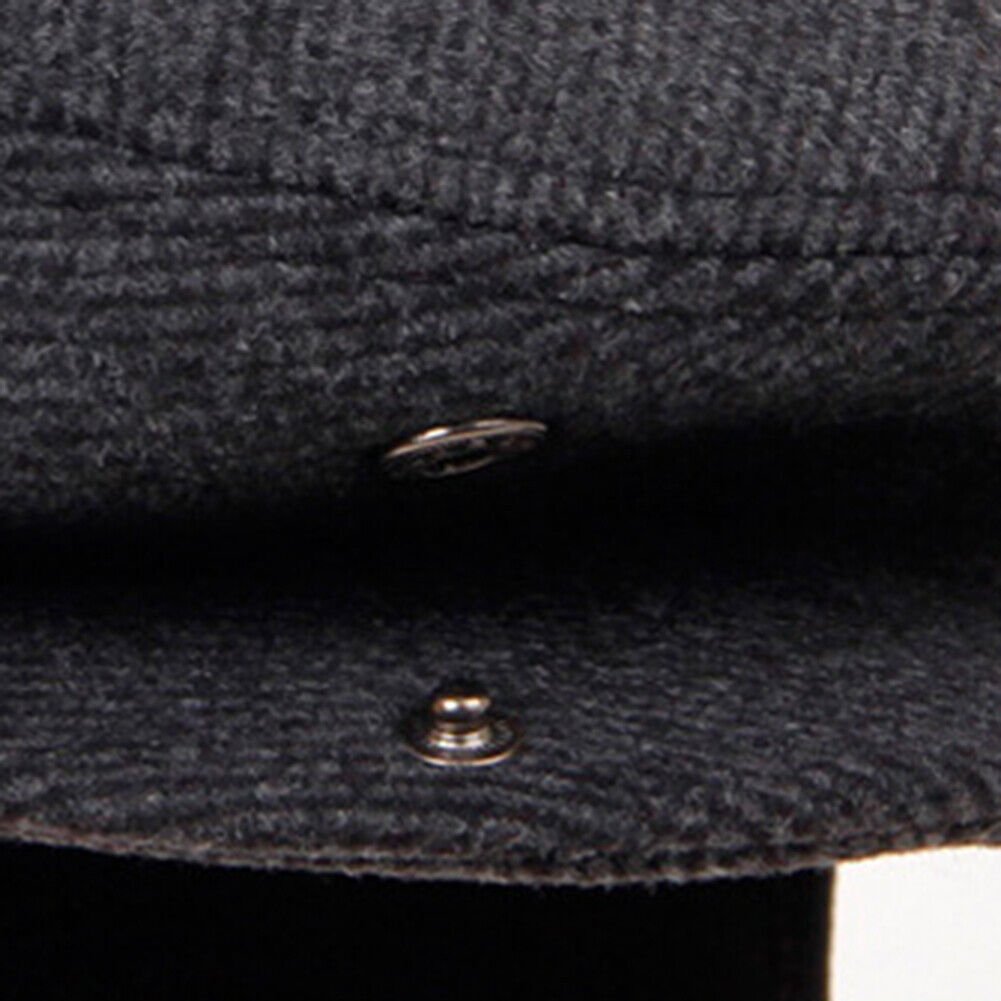 Men's Helmet Cap Newsboy Wool Hat Driving Flat Cabbie Hat Golf