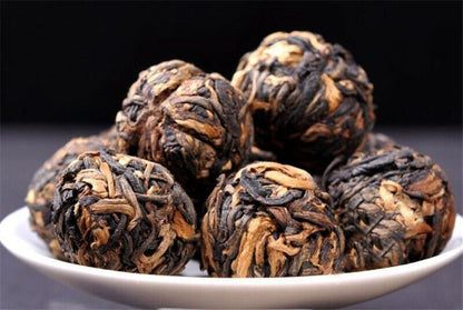 Chinese Kongfu Tea Handmade Dianhong Black Tea Small Gold Ball Diuretic Lower BP