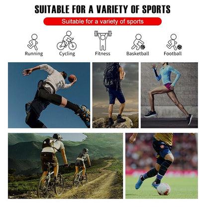 Mangas De Piernas Elasticas Calentamiento de Musculo para Deportes Trotar Correr