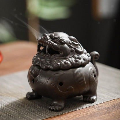 4.25 "Ceramic Pixiu Plate Incense Burner Creative Incense Incense Dao Tea Pet