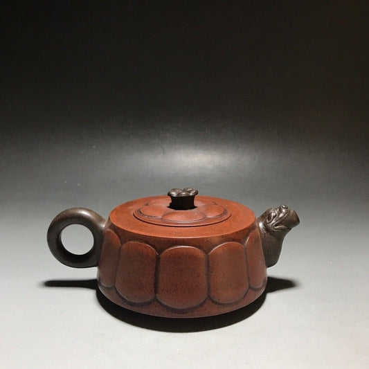 Chinese Yixing Zisha Clay Handmade Exquisite Teapot 品茗：菊瓣壶 底款：陈鸣远