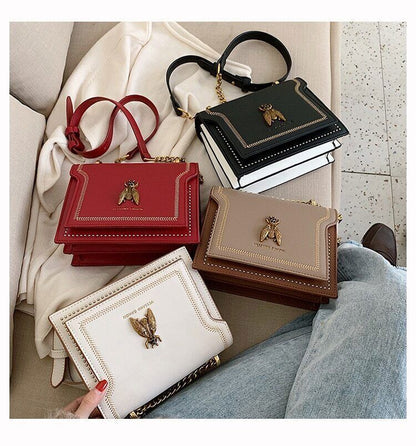 Luxury Women Handbag Retro Bee Female Shoulder Bag High Quality Crossbody Bags