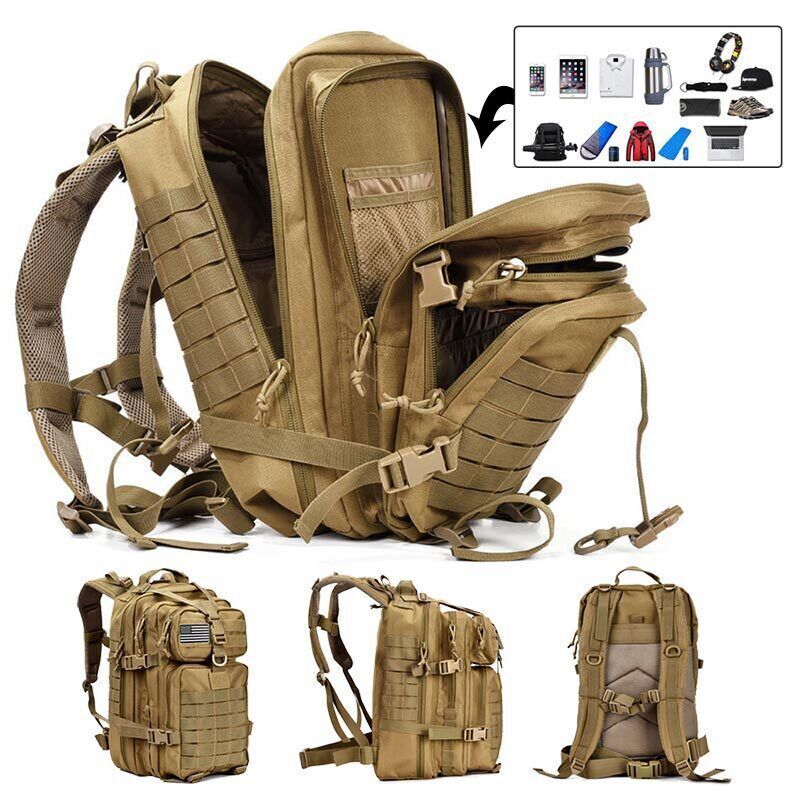 Men Tactical Backpack Sport Hiking Camping Hunting Rucksack Bags Men