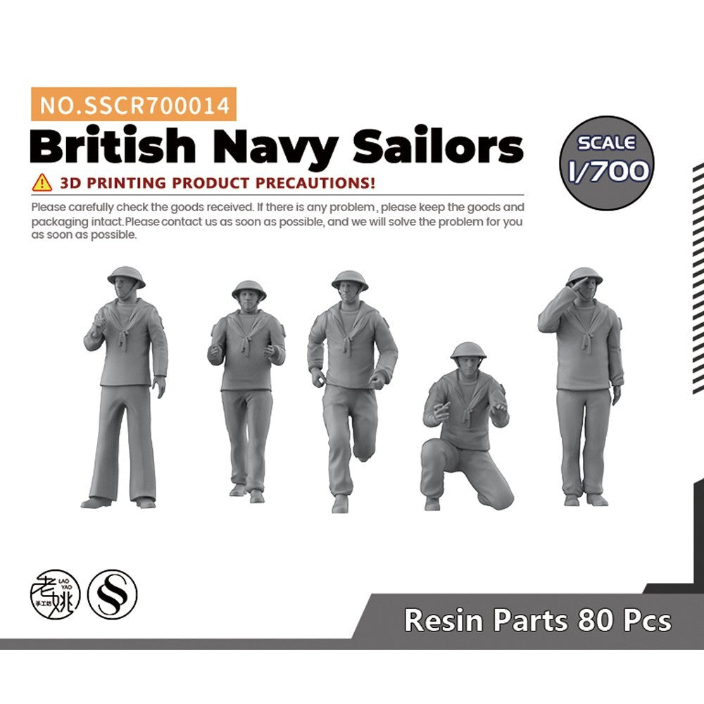 Yao's Studio SSCR700014 1/700 Model Upgrade Parts British Navy Sailors