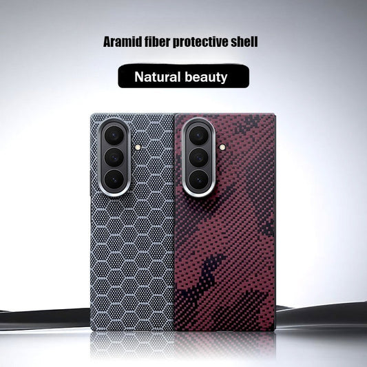 Samsung Zfold7 carbon fiber magnetic suction w26 anti drop protective cover (B）