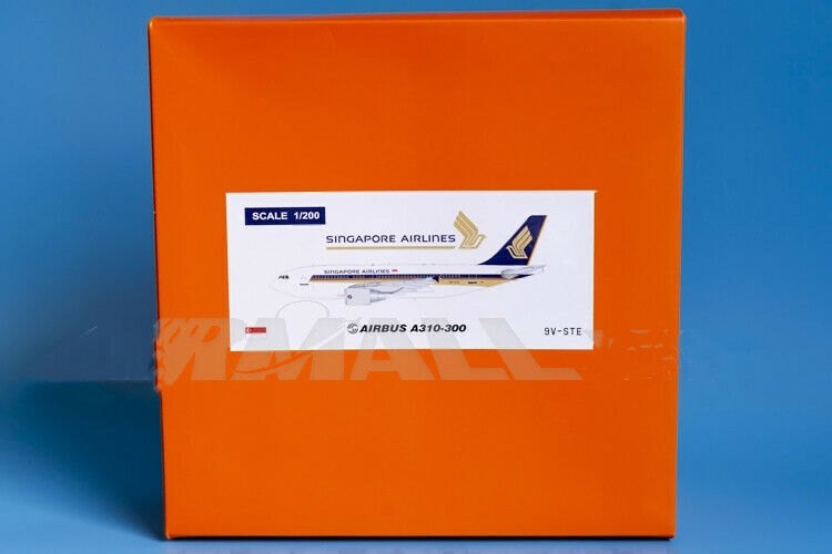1:200 JC Wings SINGAPORE AIRLINES AIRBUS A310-300 Passenger Plane Diecast Model