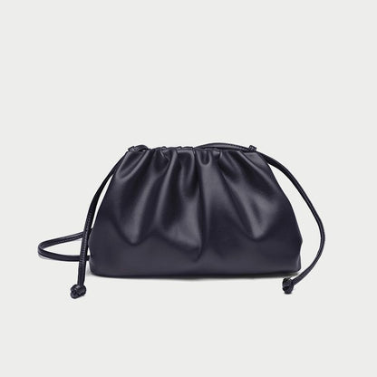 Polyester Pouch Dumpling Cross body Bag Cloud Handbag Soft Clutch Shoulder Purse