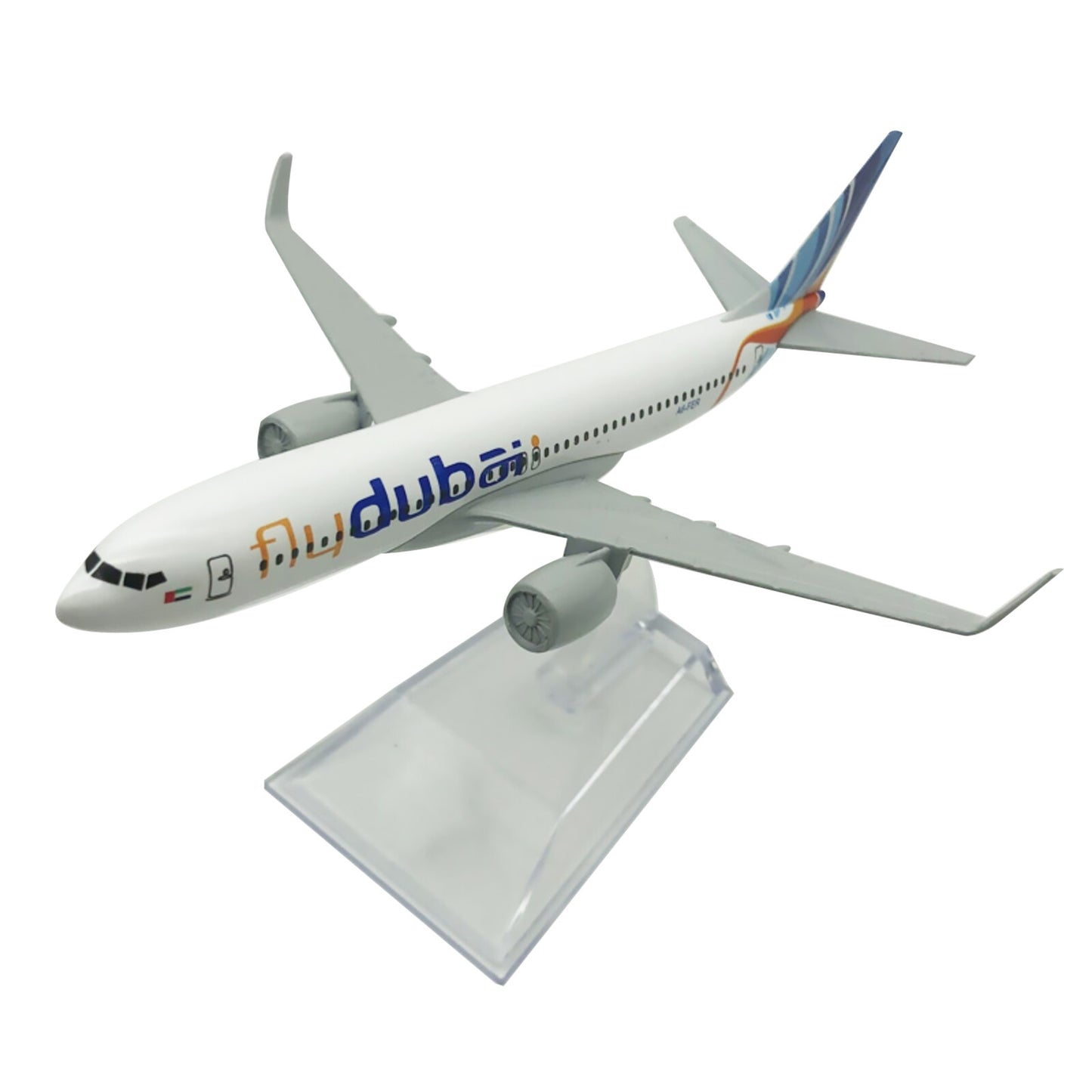 1/400 Scale Dubai Airplanes B737 Model Airplane Alloy Plane Model Decor Gifts