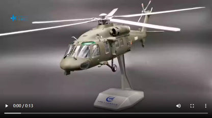 1:40 40CM AVIC Z-20 Attack Helicopter Army Plane Diecast Military Aircraft Model